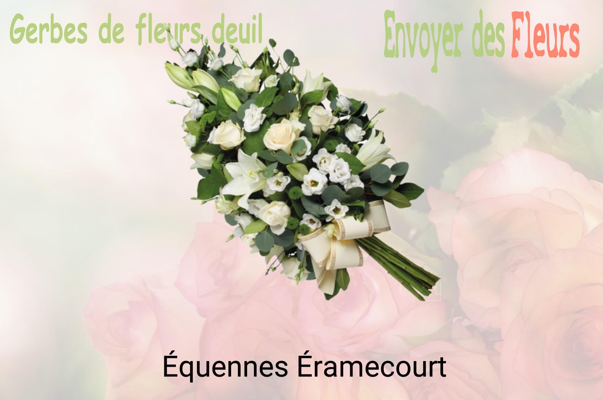 Gerbe de fleurs de deuil livrée à Équennes-Éramecourt